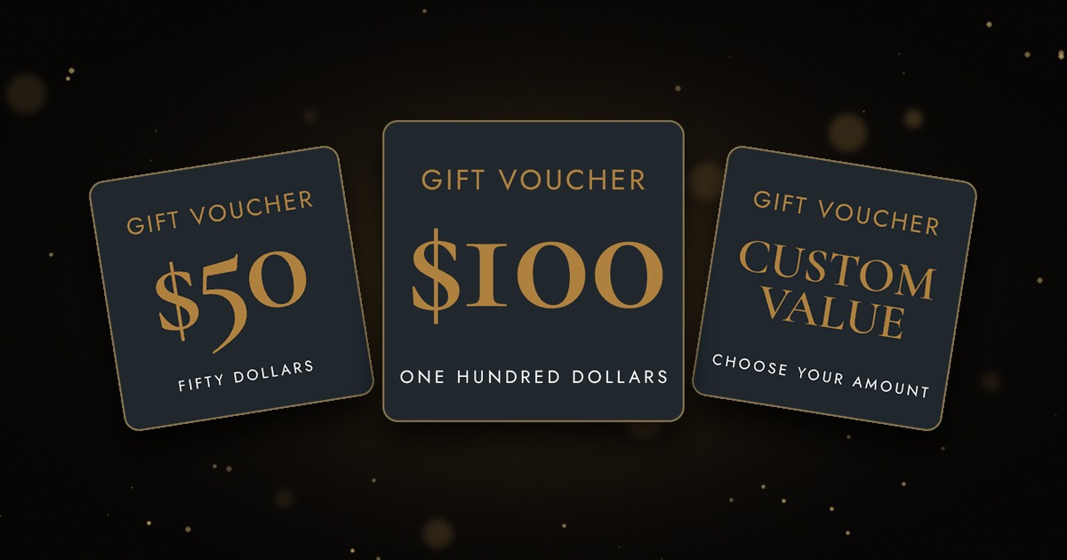Buy an Hour Glass gift voucher, $50, $100 or a custom amount